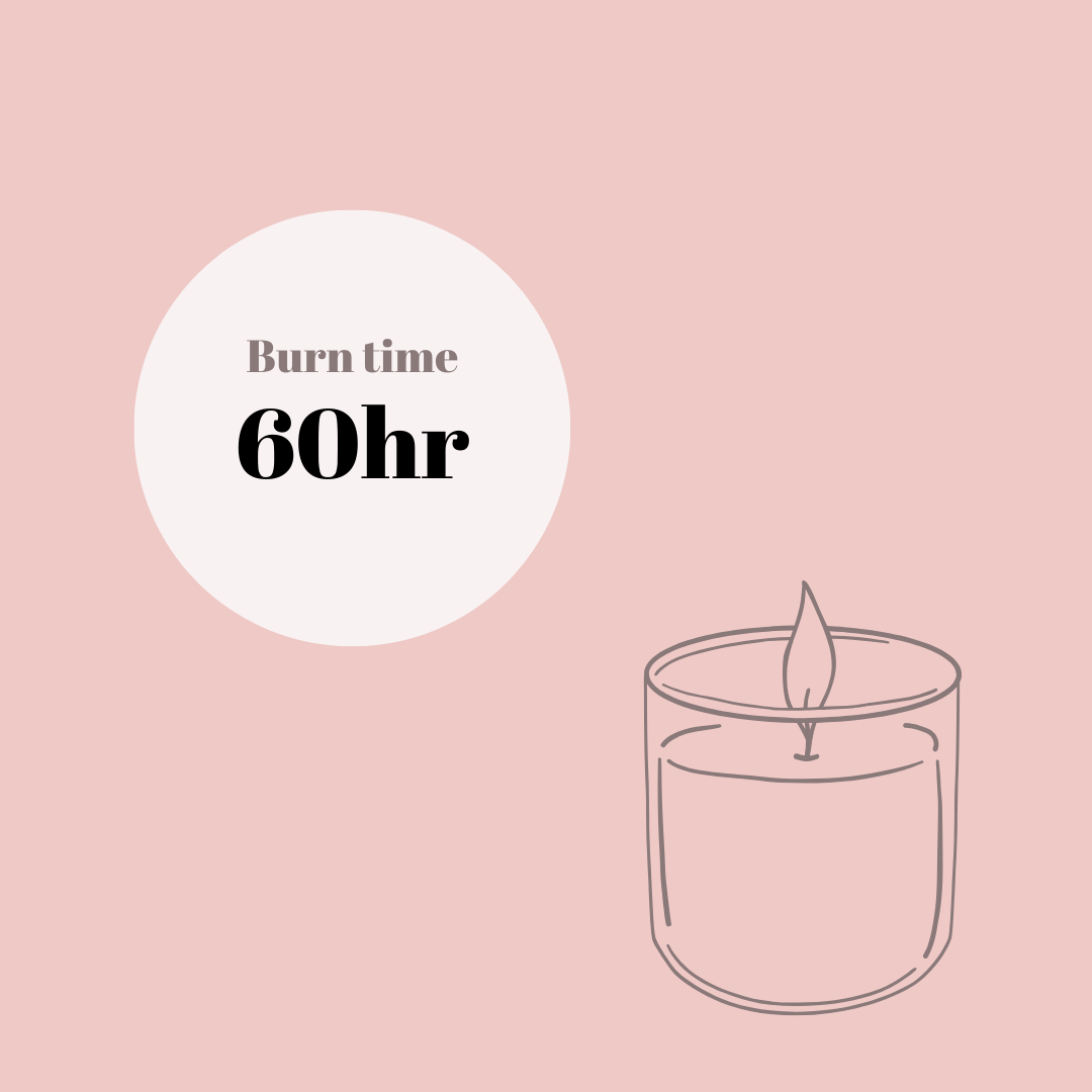Amber Noir Sandalwood soy candle by DC-TLC Candle Co. featuring a clear glass jar with a white wax candle and a wooden lid.